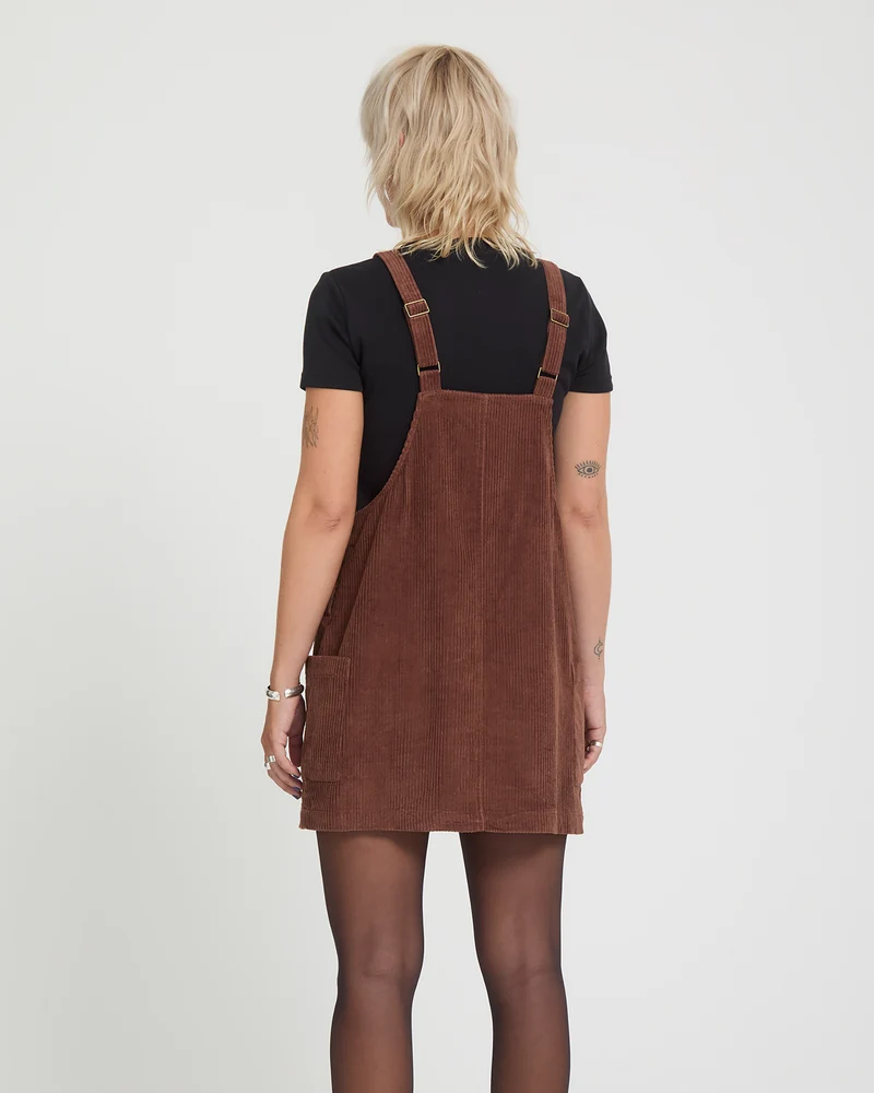 Power Cordkleid - Tobacco Brown