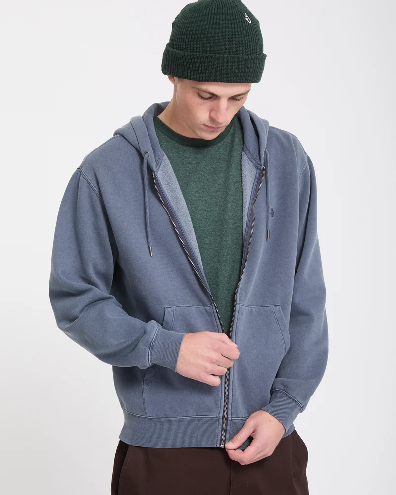 Single Stone Zip Sweatshirt - Storm Blue