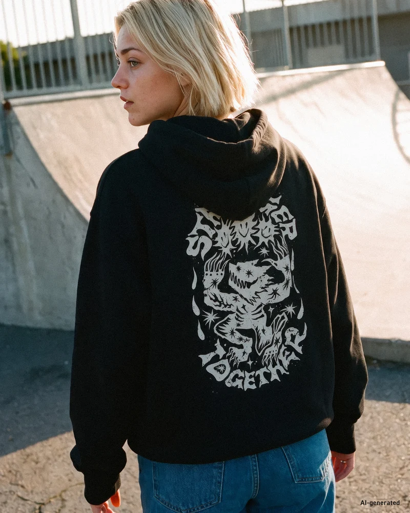 Moove On Hoodie - Vintage Black