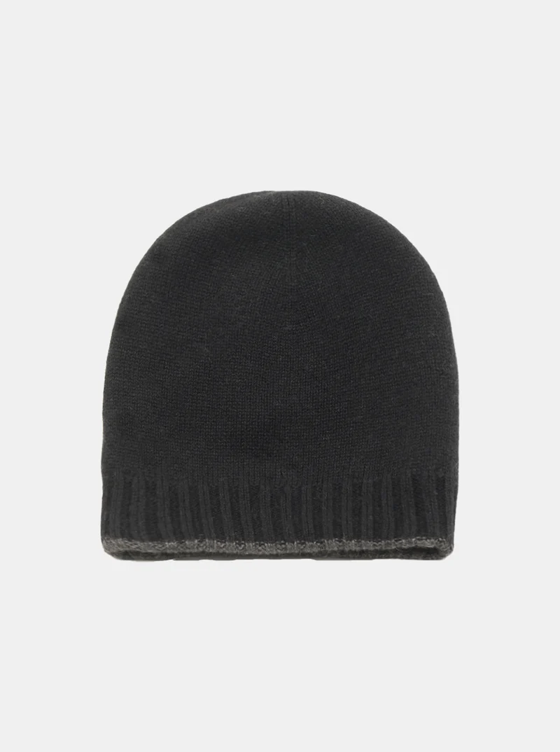 Cappello in cashmere - NERO/GRIGIO