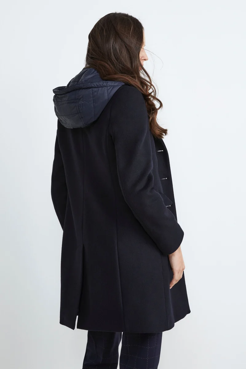 Cappotto in lana e cashmere - BLU