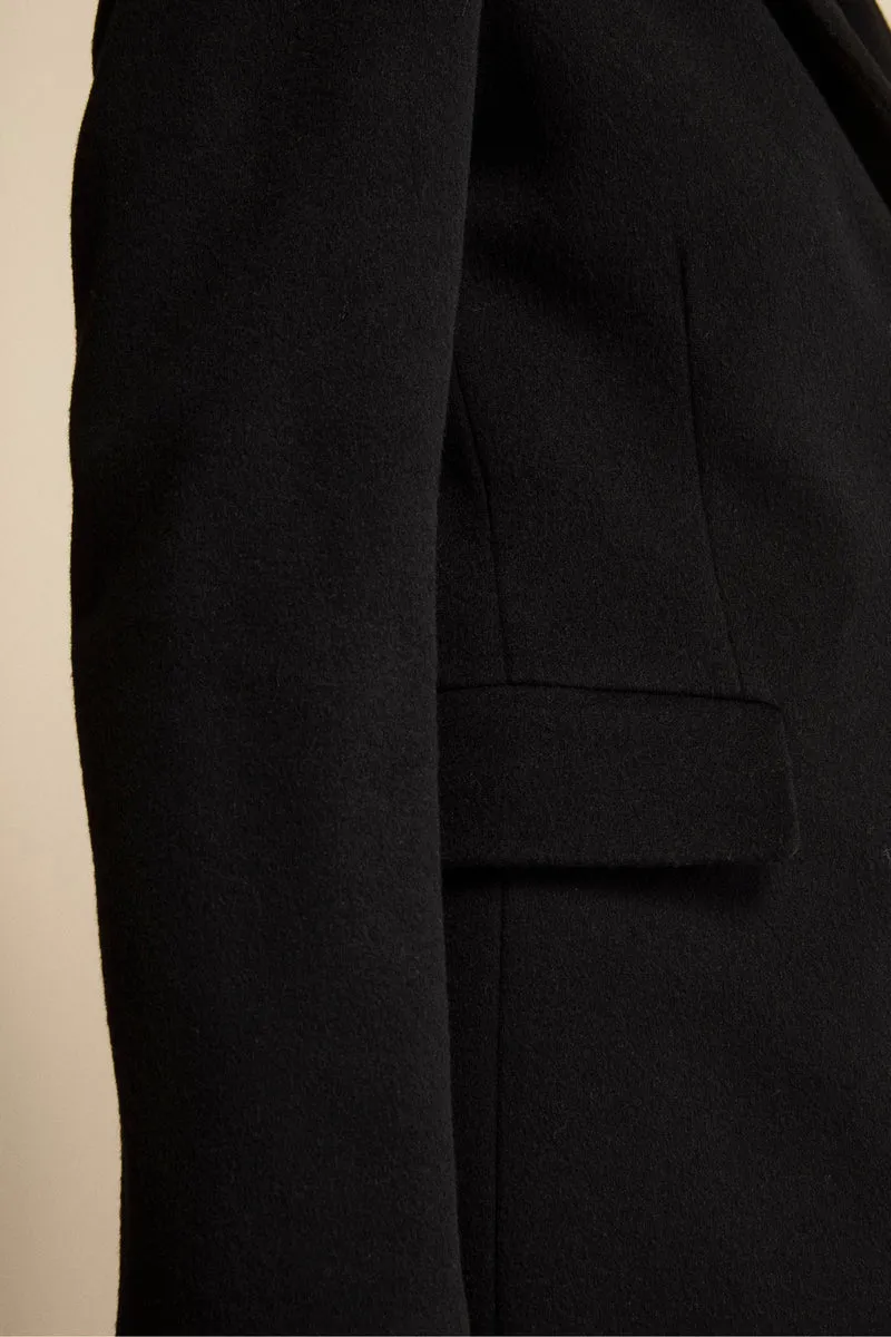Cappotto in lana e cashmere - NERO