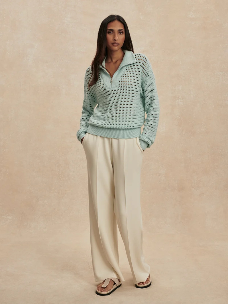Emeri Half Zip Knit Sweater