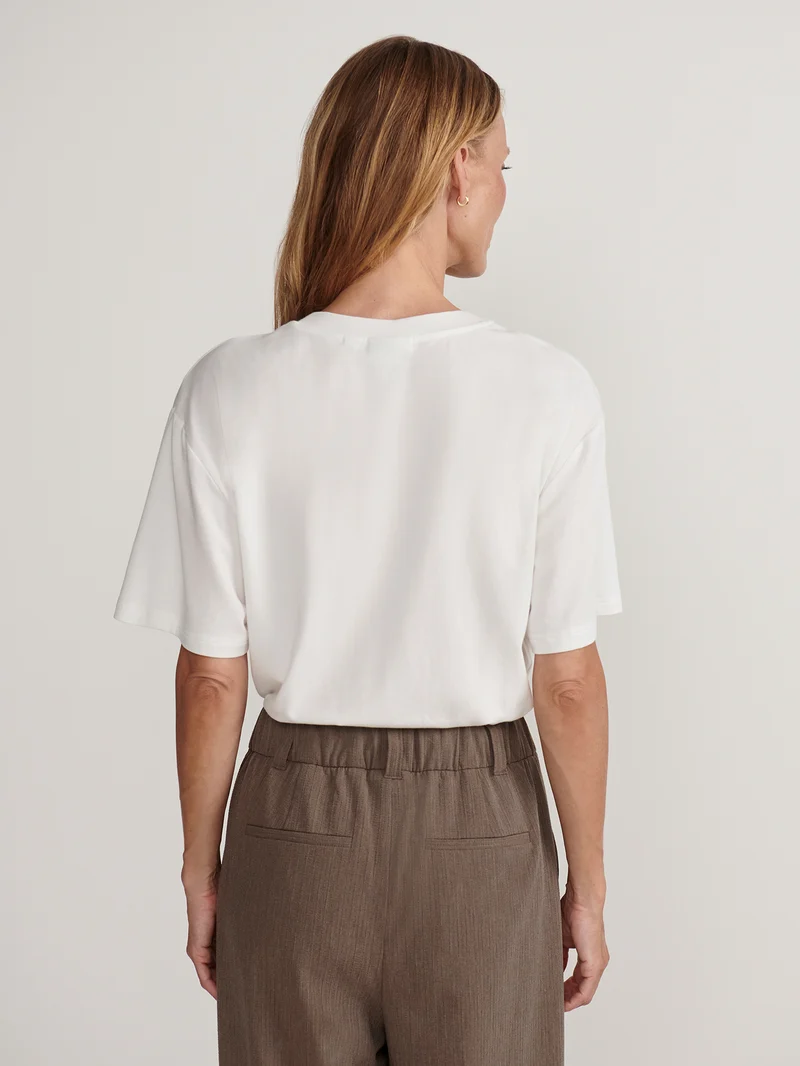Textured Pinstripe Pleated Wide Leg Trouser Regular