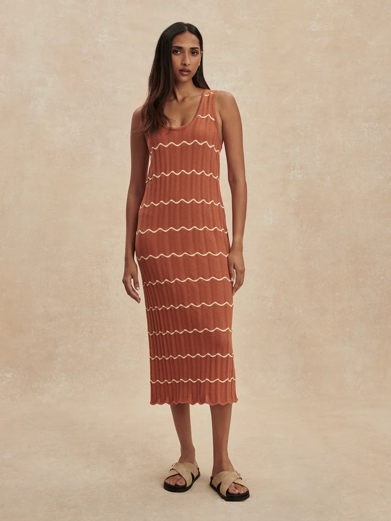 Yuna Scallop Knit Dress