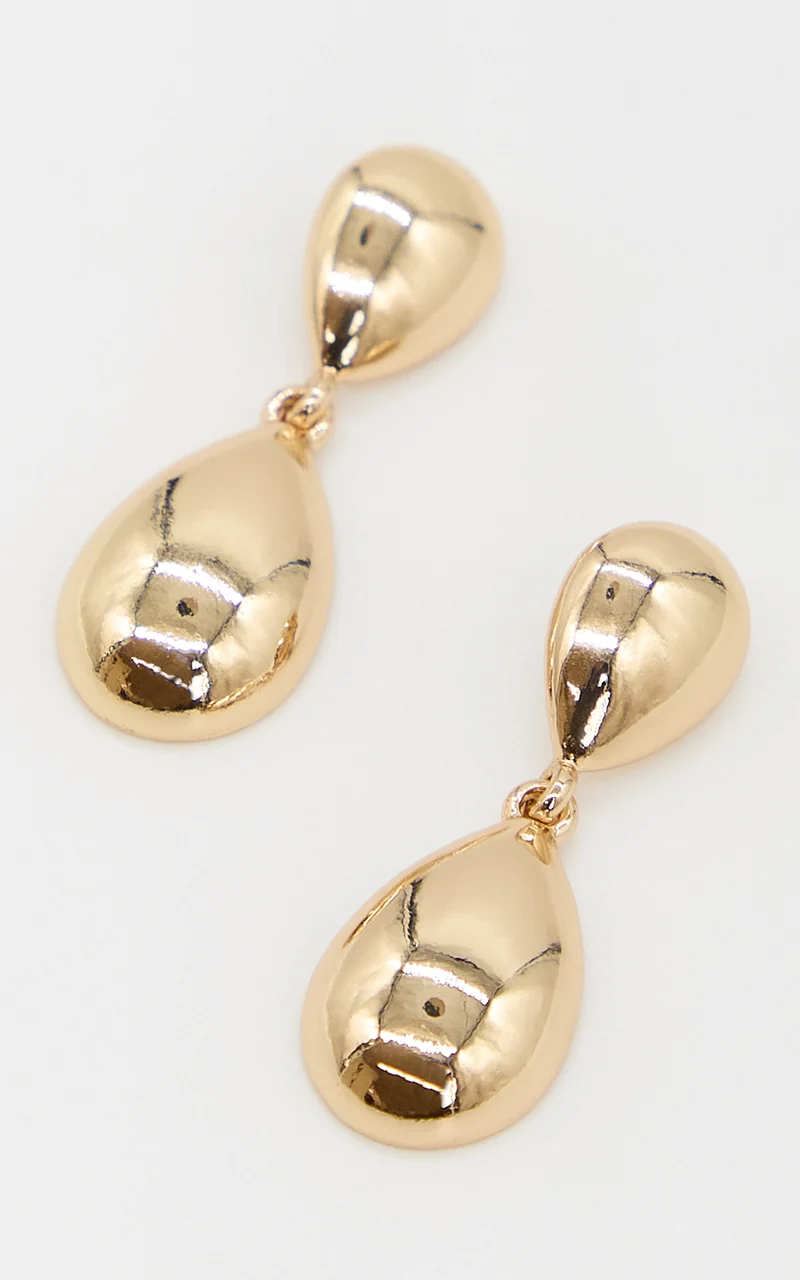 Alba Earrings - Statement Drop Earrings in Gold
