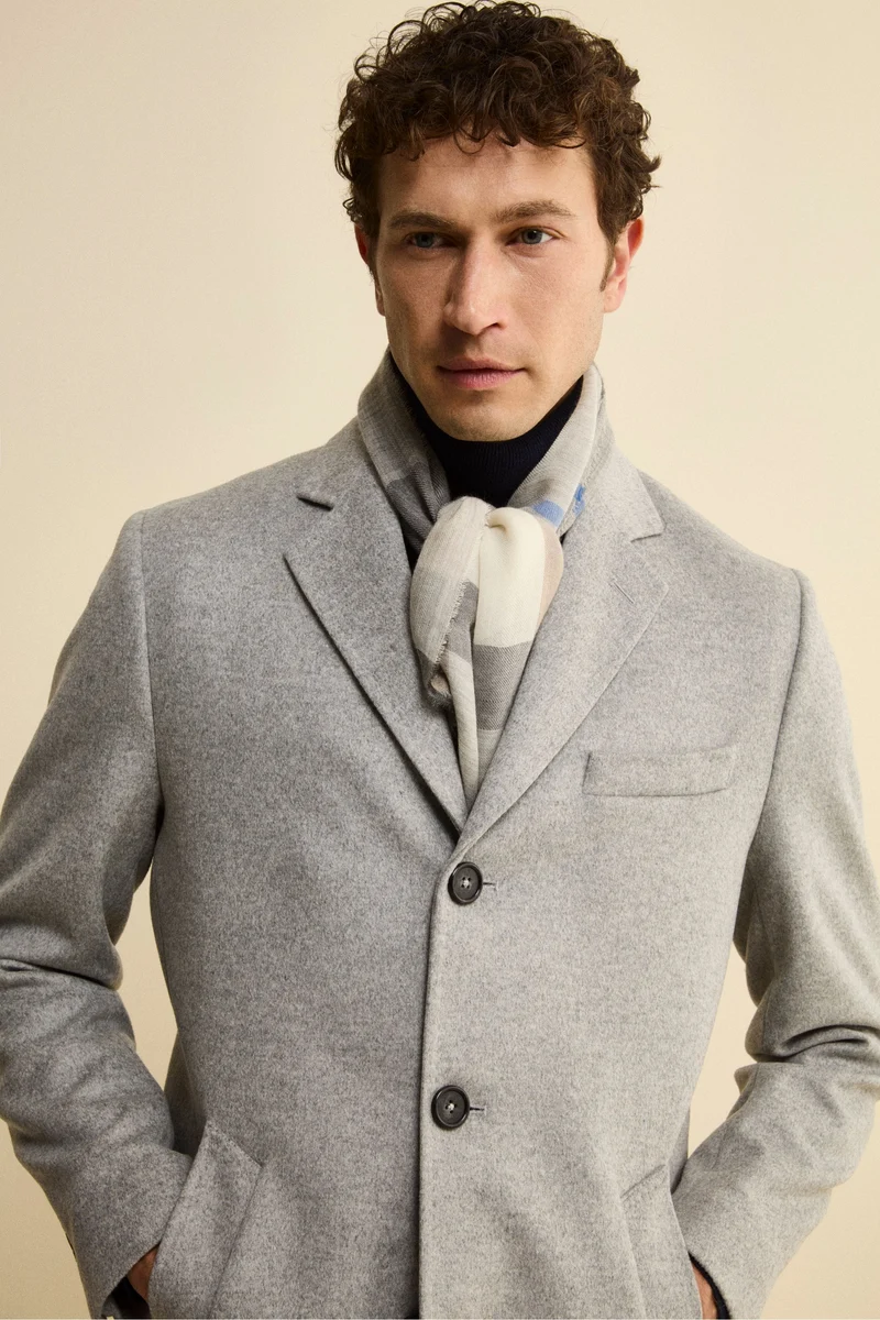 Stola Check in Cashmere - GRIGIO QUADRI
