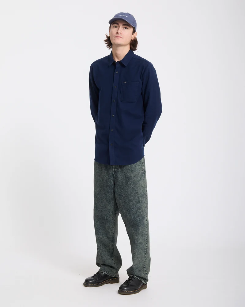 Full Stone Washed Adj Kappe - Marine