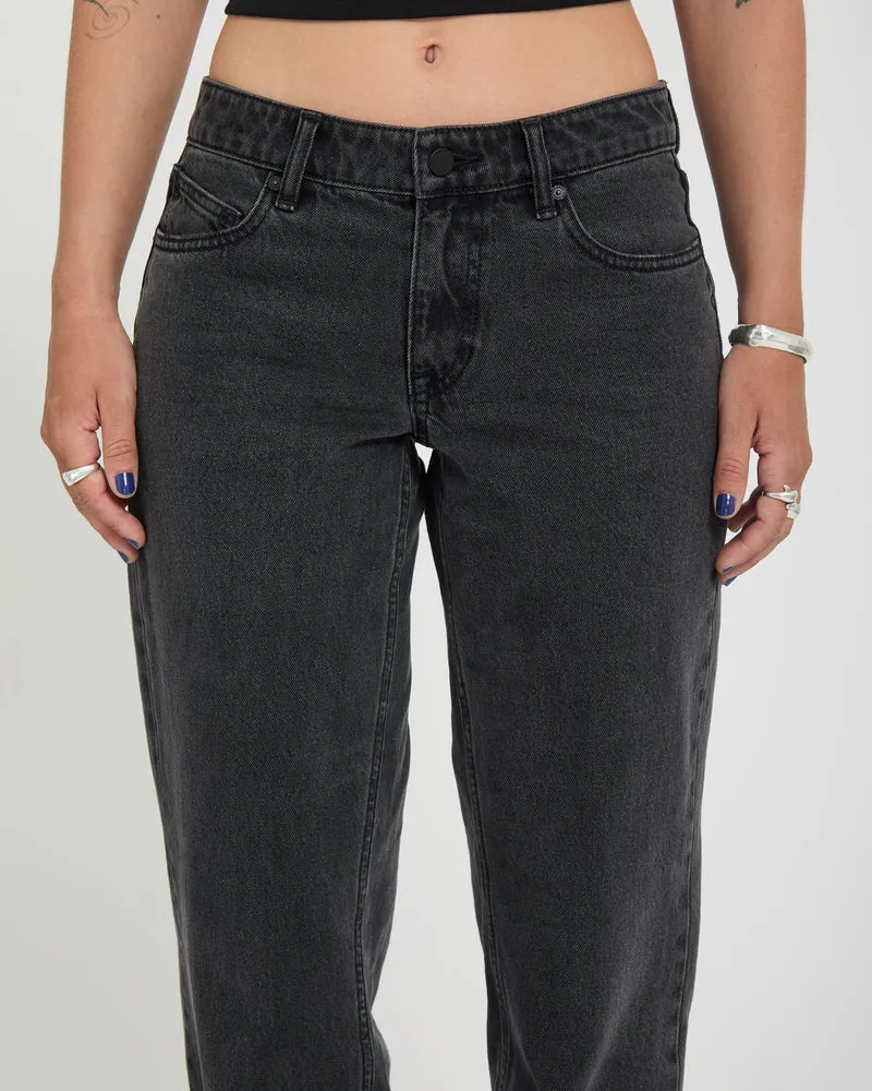 Stoned Low Waist Jeans - Washed Slate