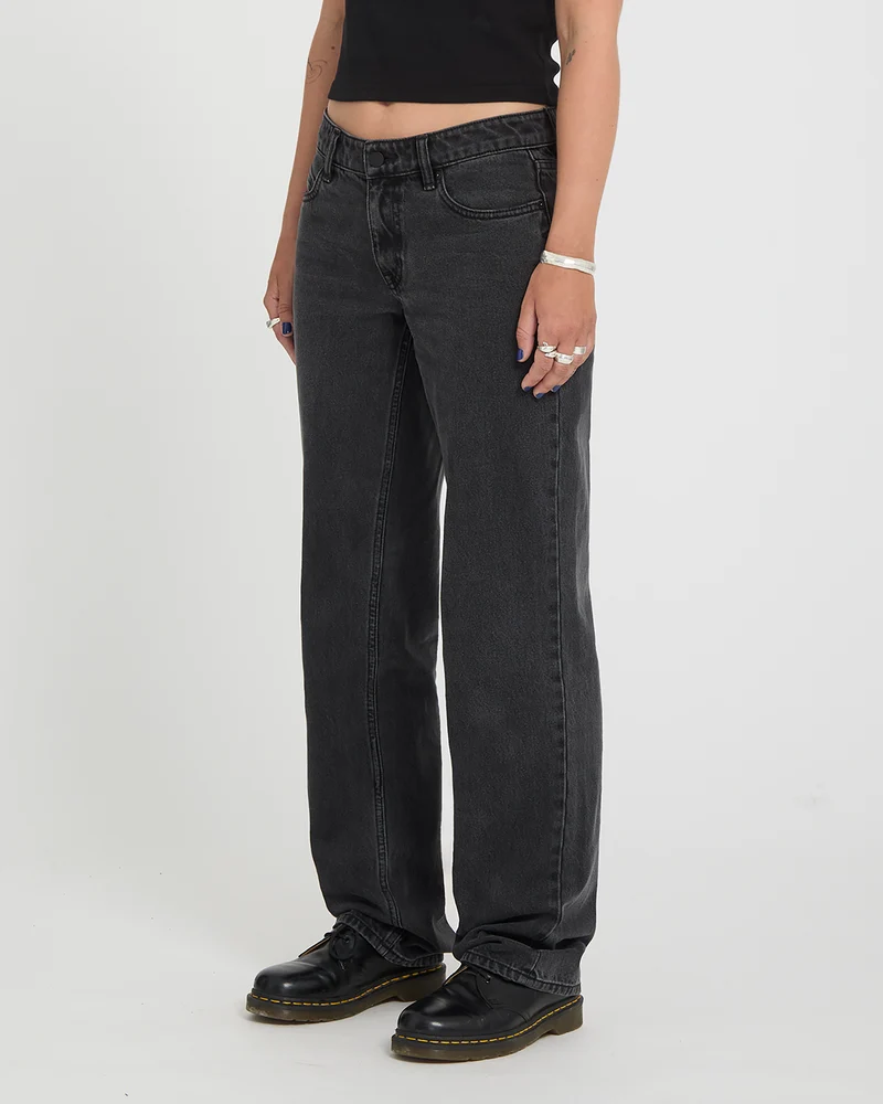 Stoned Low Waist Jeans - Washed Slate