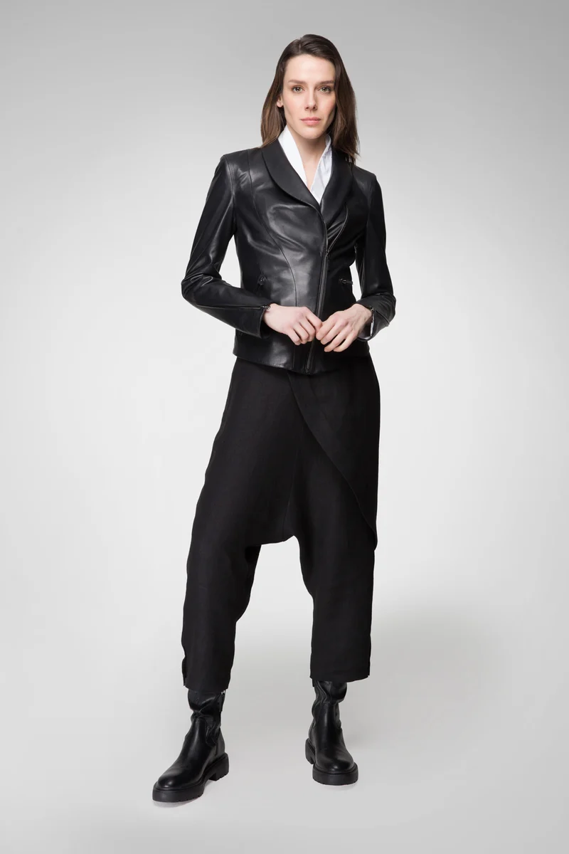 SCHWARZE LEDERJACKE