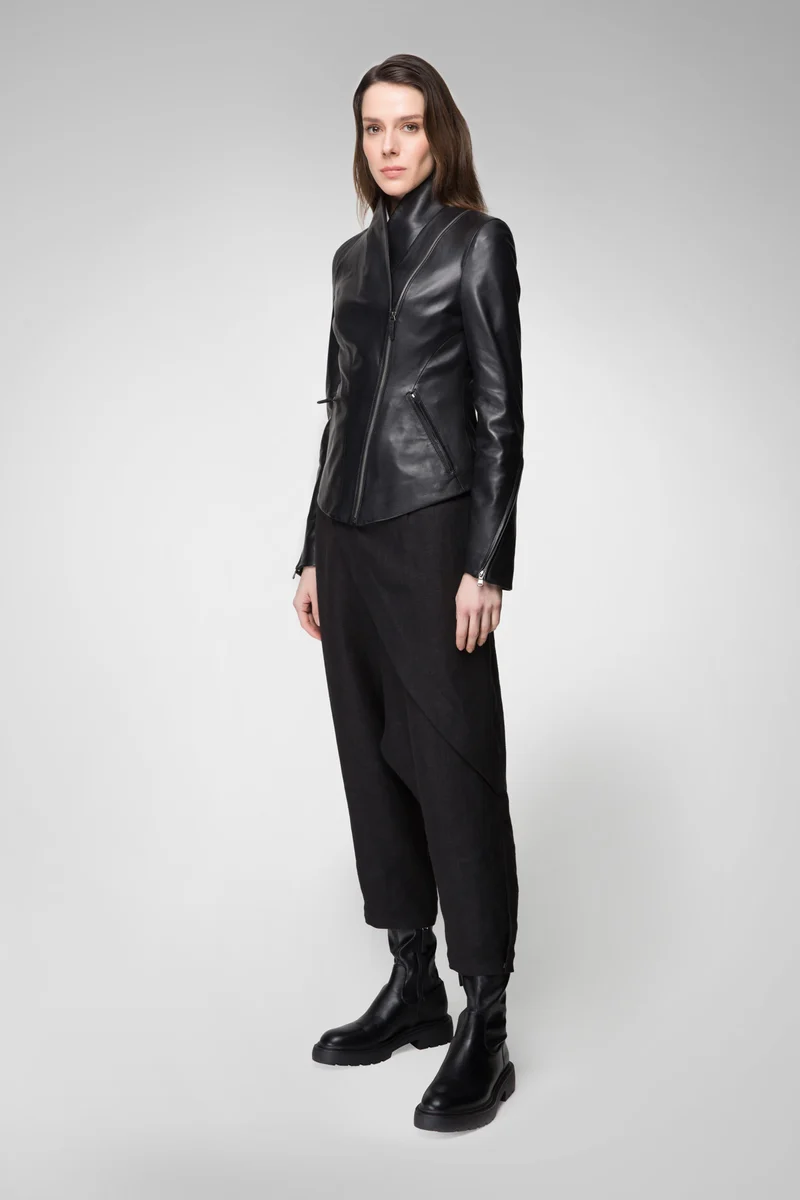 SCHWARZE LEDERJACKE