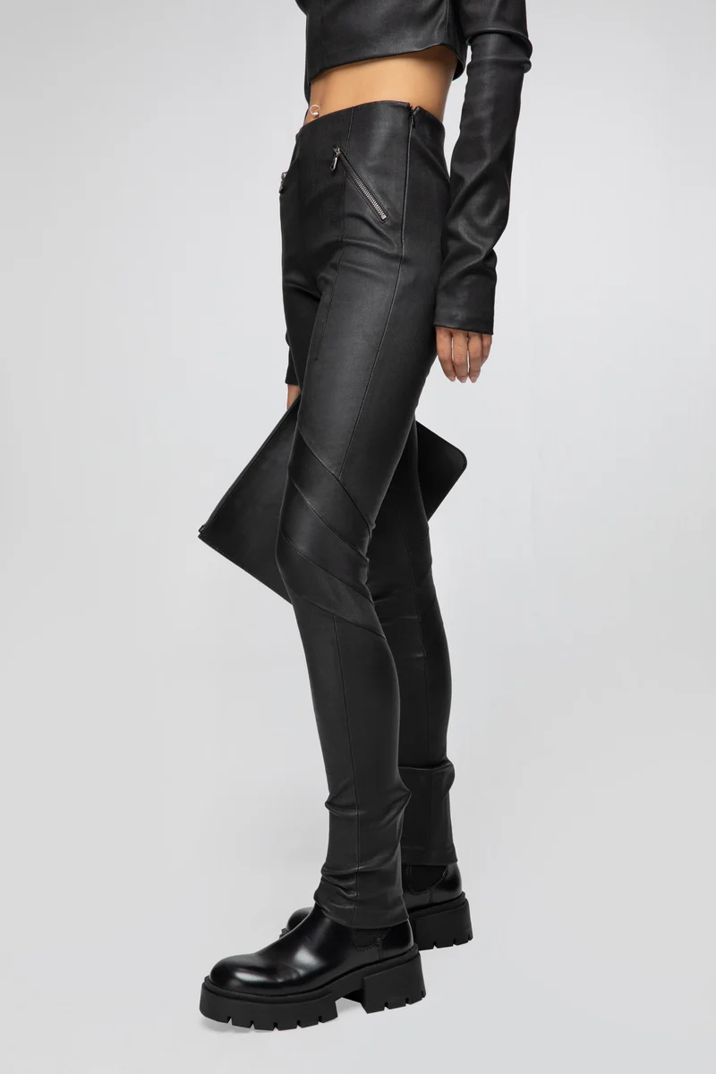 Driss - Schwarze Lederhose
