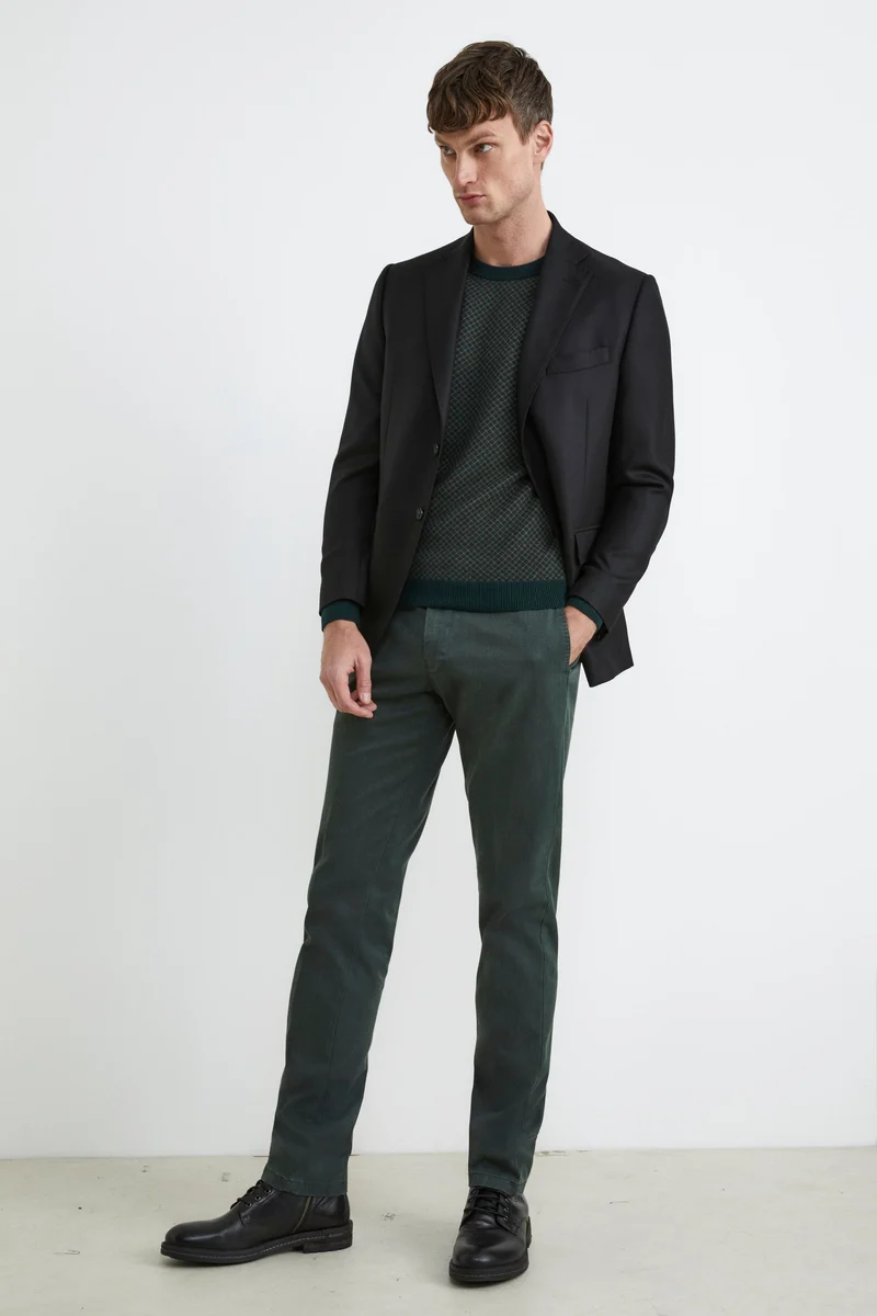 Giacca in cashmere nera piquet - FANT. NERO