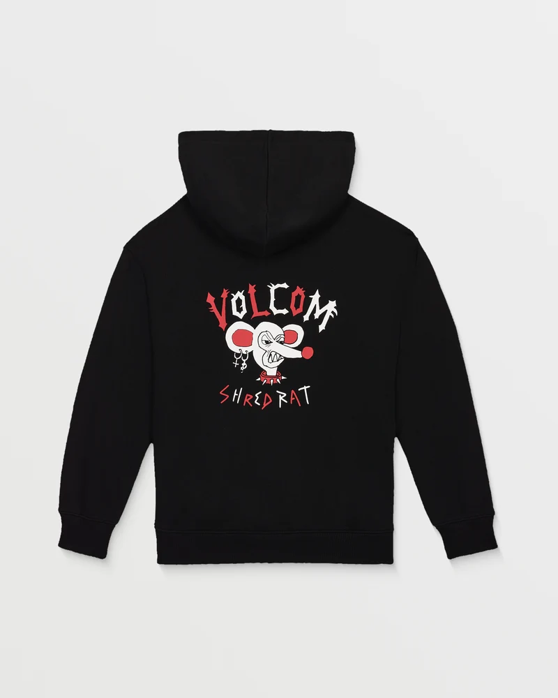 Ozzy Fleece Zip Hoodie - Black - (KINDER)