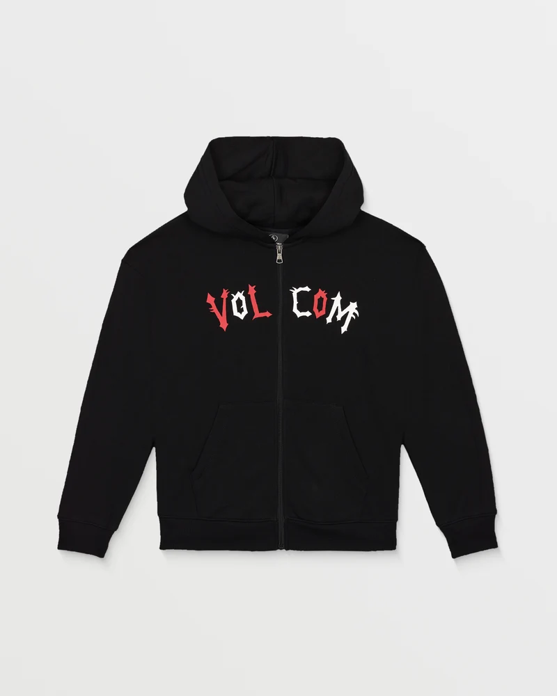 Ozzy Fleece Zip Hoodie - Black - (KINDER)