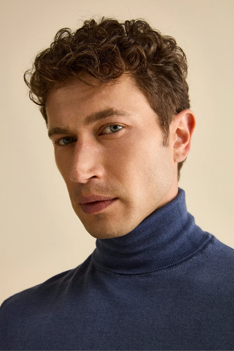 Dolcevita Uomo in Lana Merino - JEANS