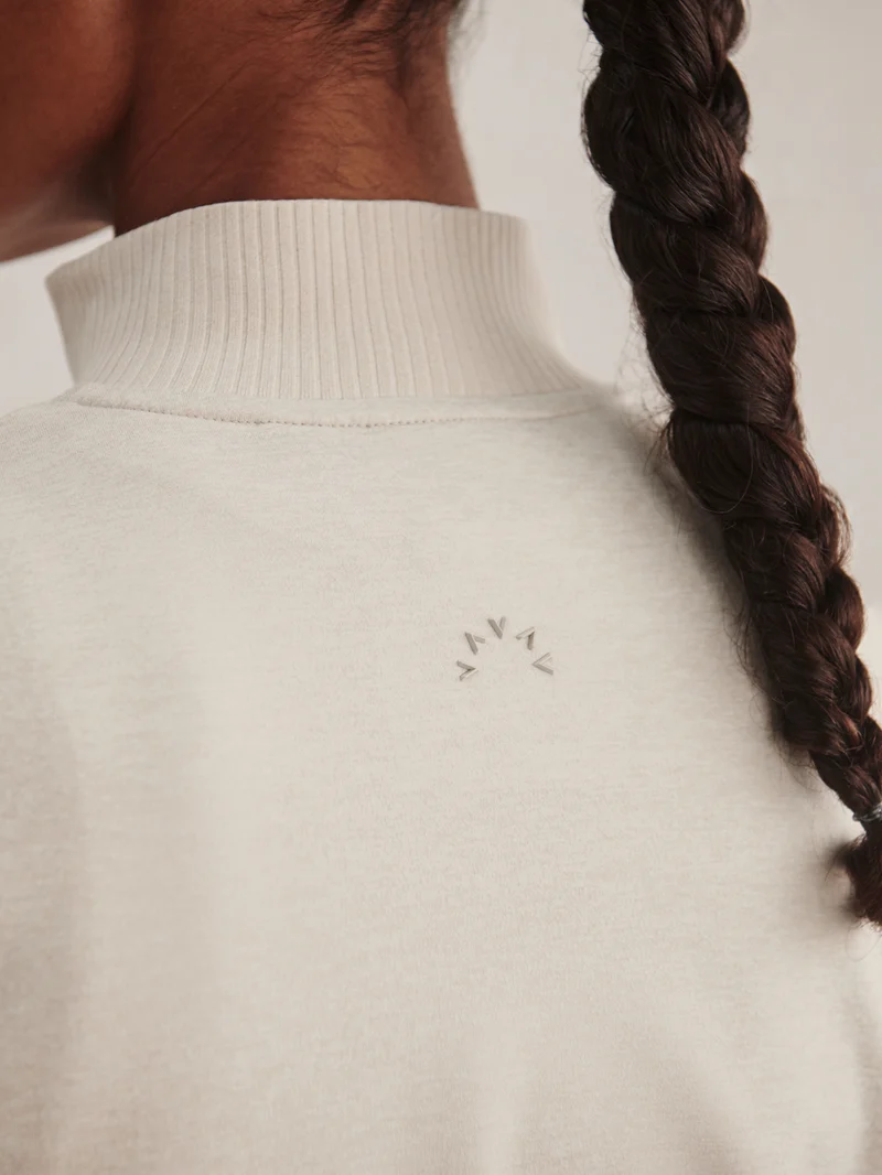 Rufus Cropped Zip Through Sweat