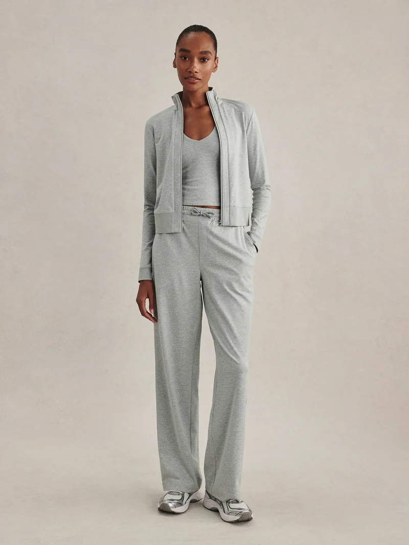 Rufus Cropped Zip Through Sweat