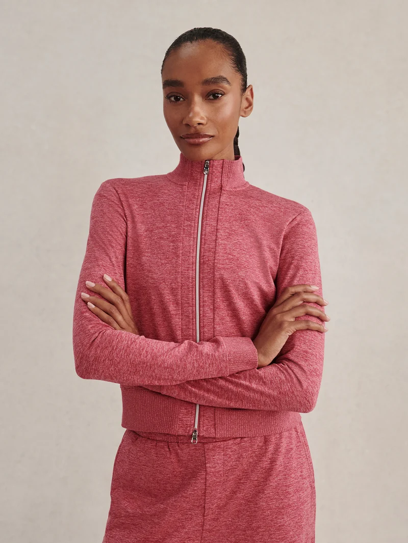Rufus Cropped Zip Through Sweat