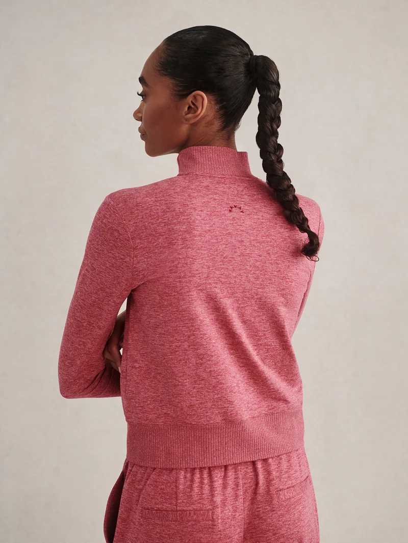 Rufus Cropped Zip Through Sweat