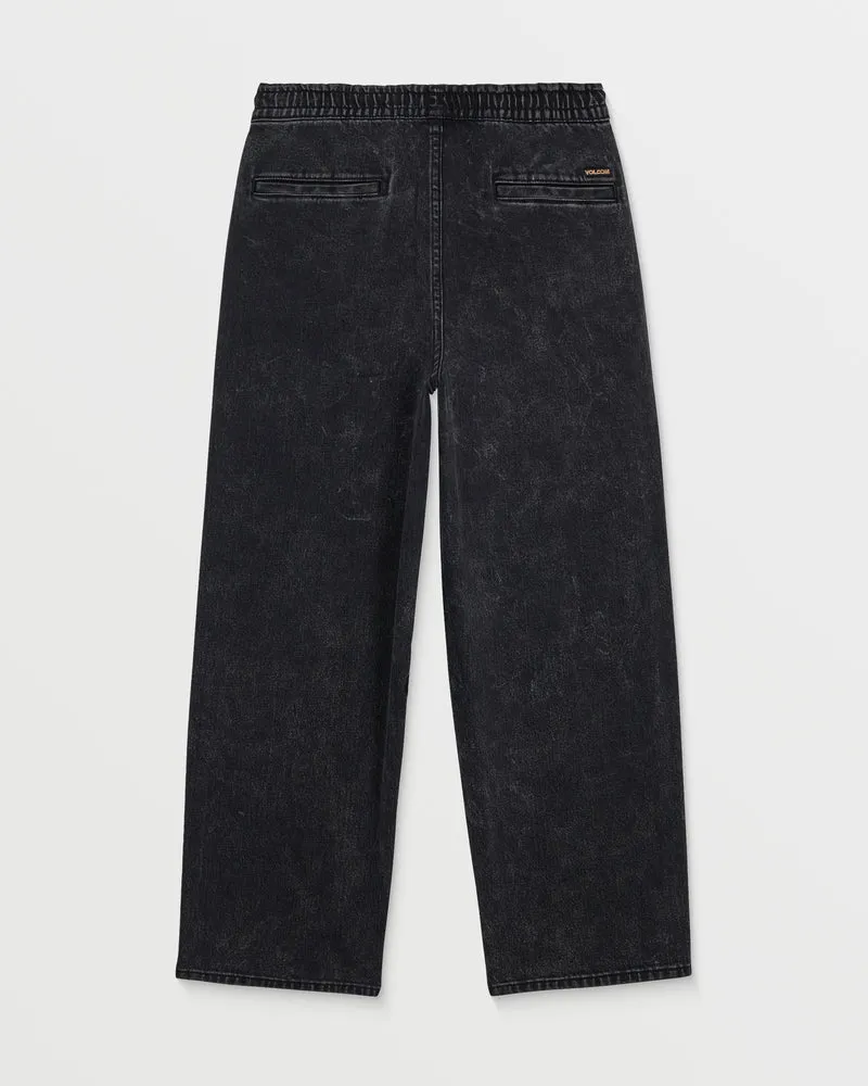 Freazy Loose Jeans - Blackity Black - (KINDER)