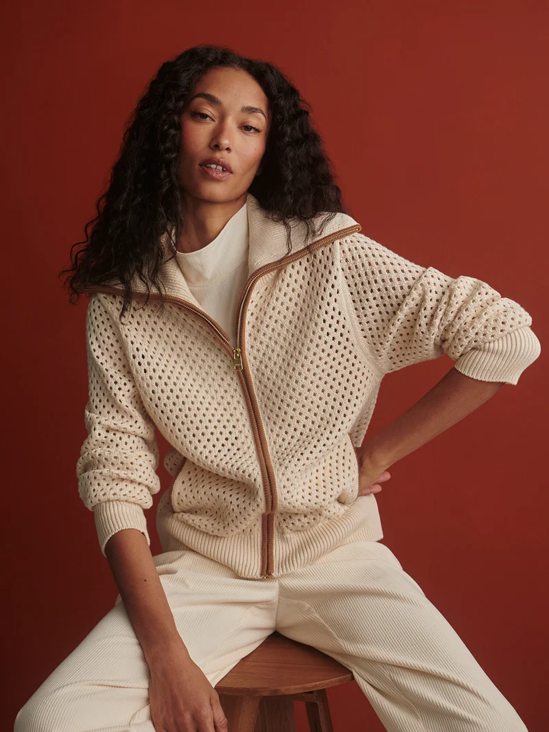 Paula Zip Through Knit Jacket