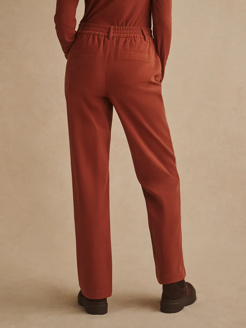 Stretch Needle Cord Straight Leg Trouser Regular