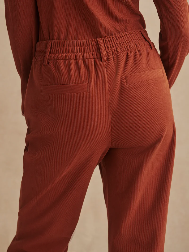 Stretch Needle Cord Straight Leg Trouser Regular