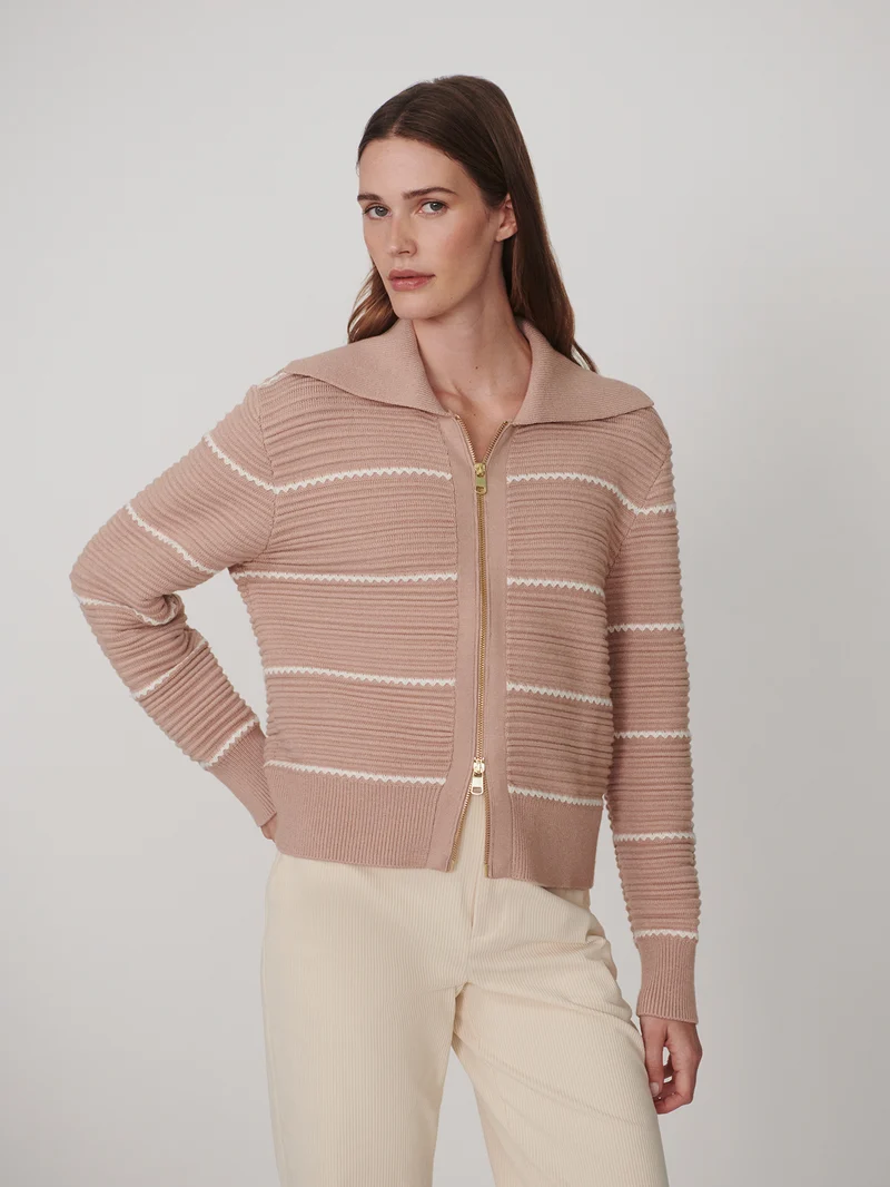 Melwen Zip Through Knit Jacket