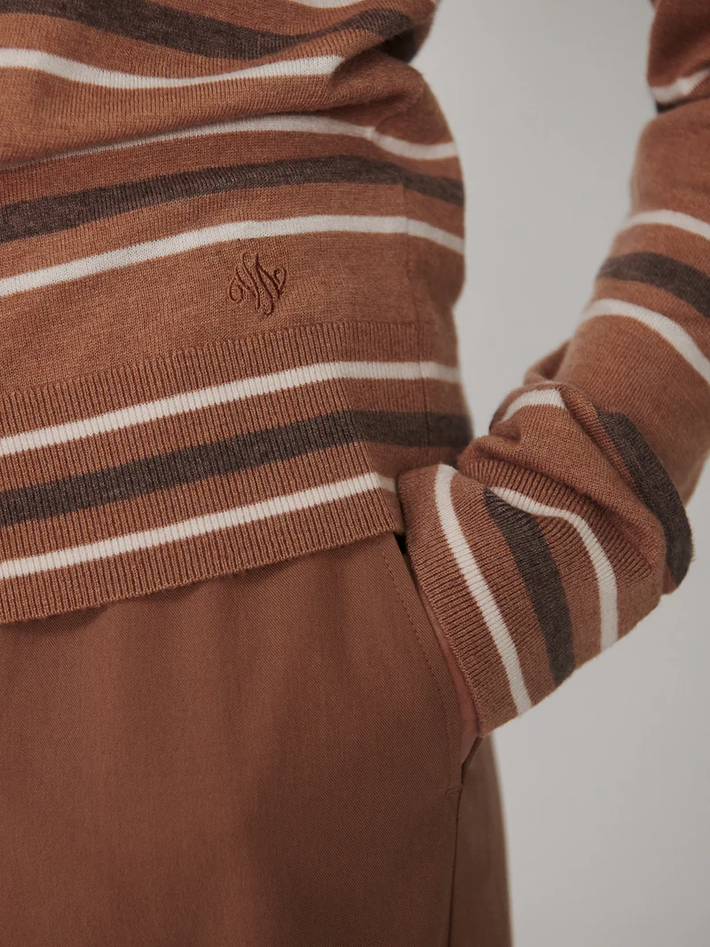 Mayra Stripe Knit Polo
