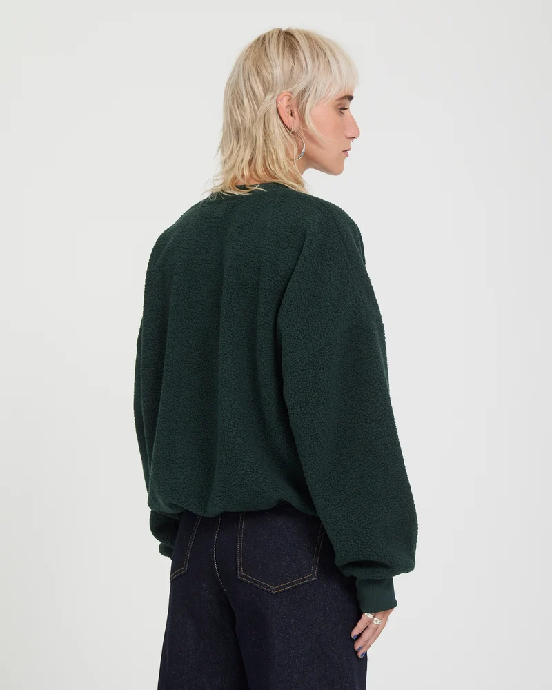 Piou Sherpa Sweatshirt - Scarab