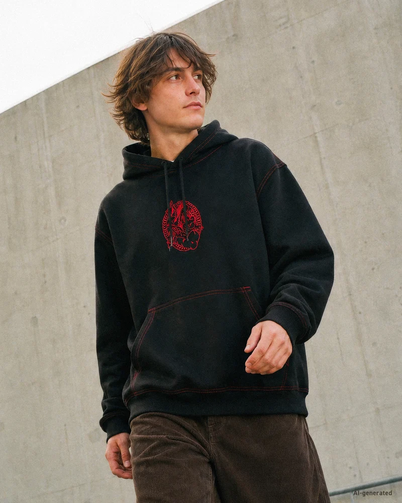 For The Stone Hoodie - Black
