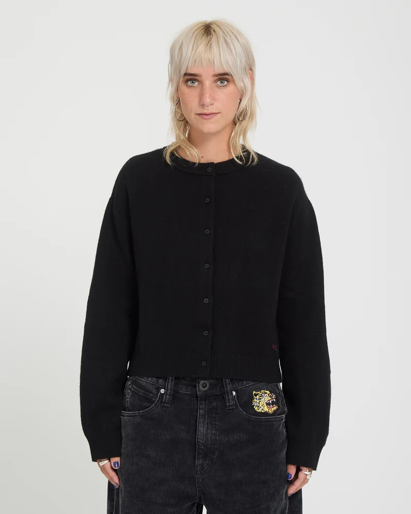 Ozzy Cardigan - Black