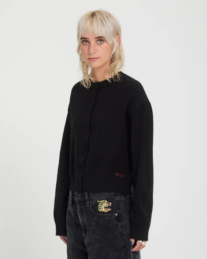 Ozzy Cardigan - Black