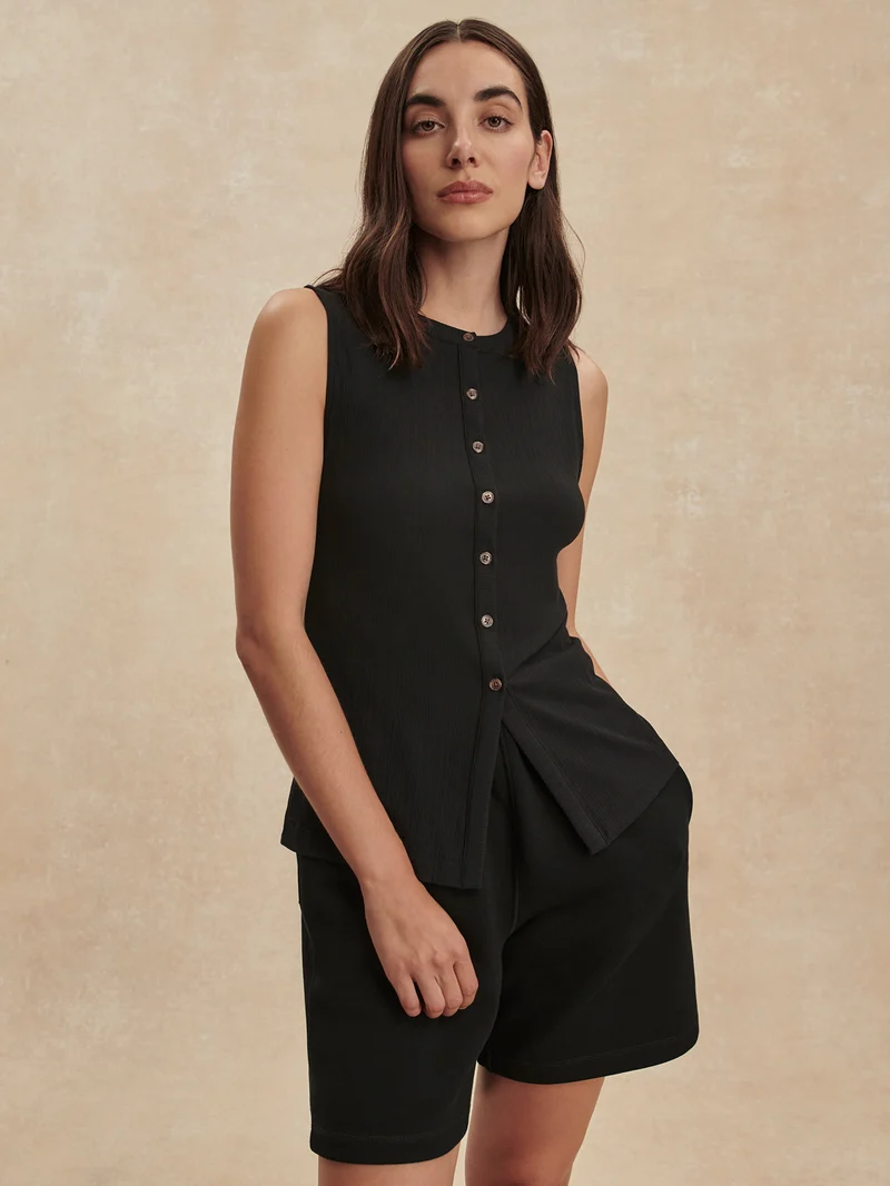 Latia Button Through Tank