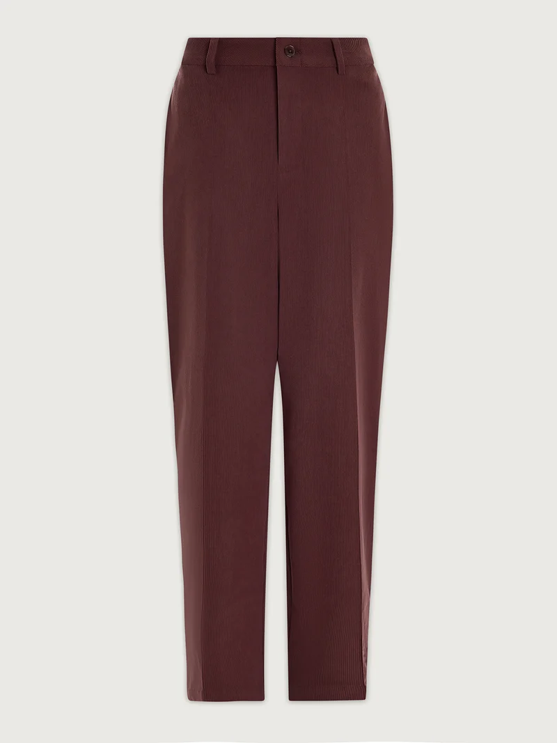 Stretch Needle Cord Slim Tapered Trouser