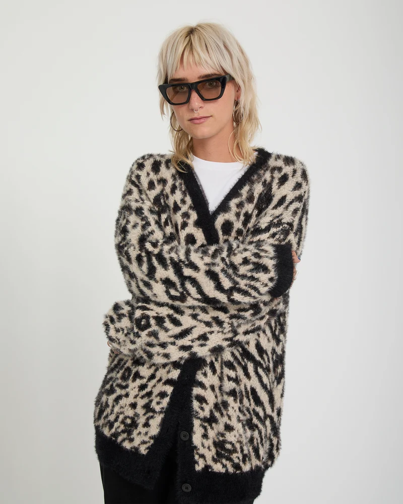 Tigardi Cardigan - Animal Print