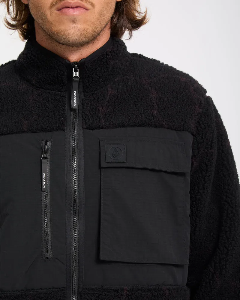 Storm Stone Zip Sherpa Jacke - Raisin