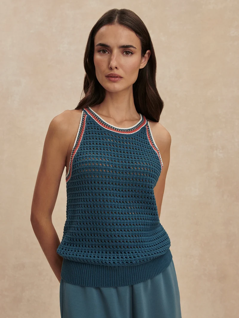 Aberg Halter Knit Top