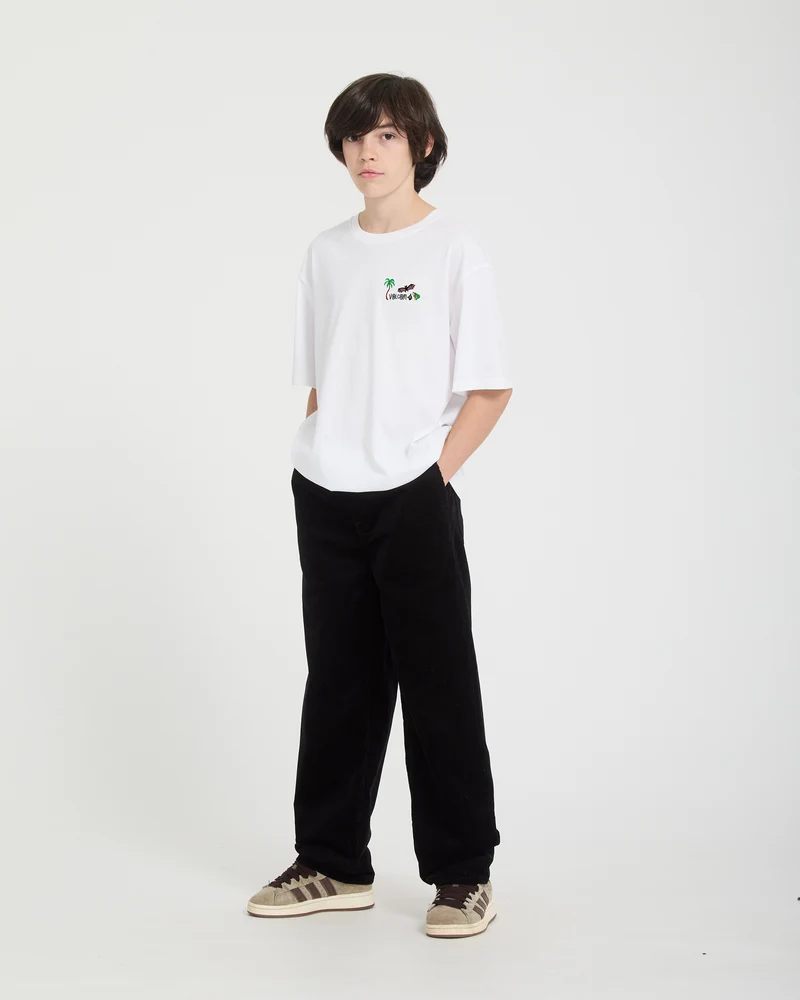 Freazy Loose Cordhose - Black - (KINDER)