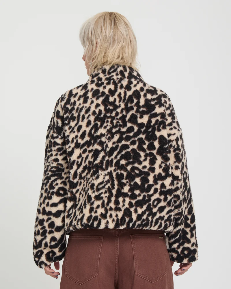 Wylding Out Sherpa Jacke - Animal Print