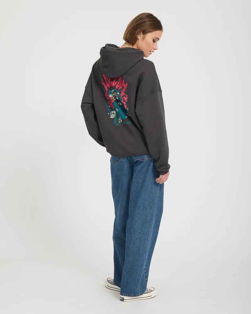 Radical Daze Up Hoodie - Black