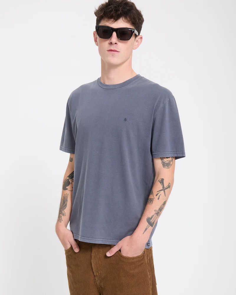 Solid Stone T-Shirt - Storm Blue