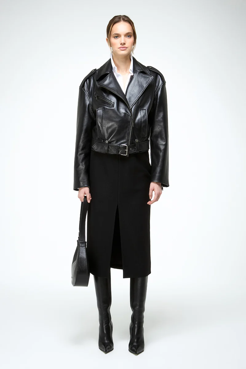 Anya - Schwarze Lederjacke