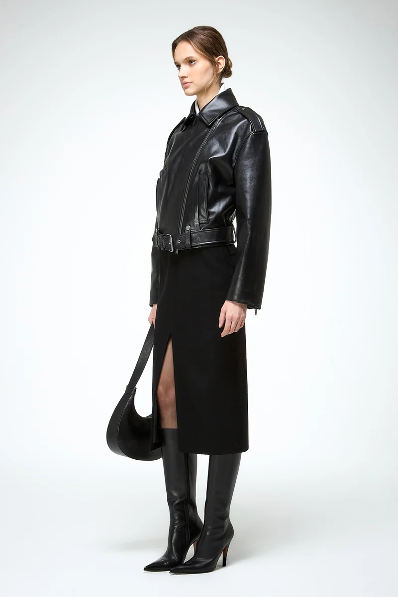 Anya - Schwarze Lederjacke