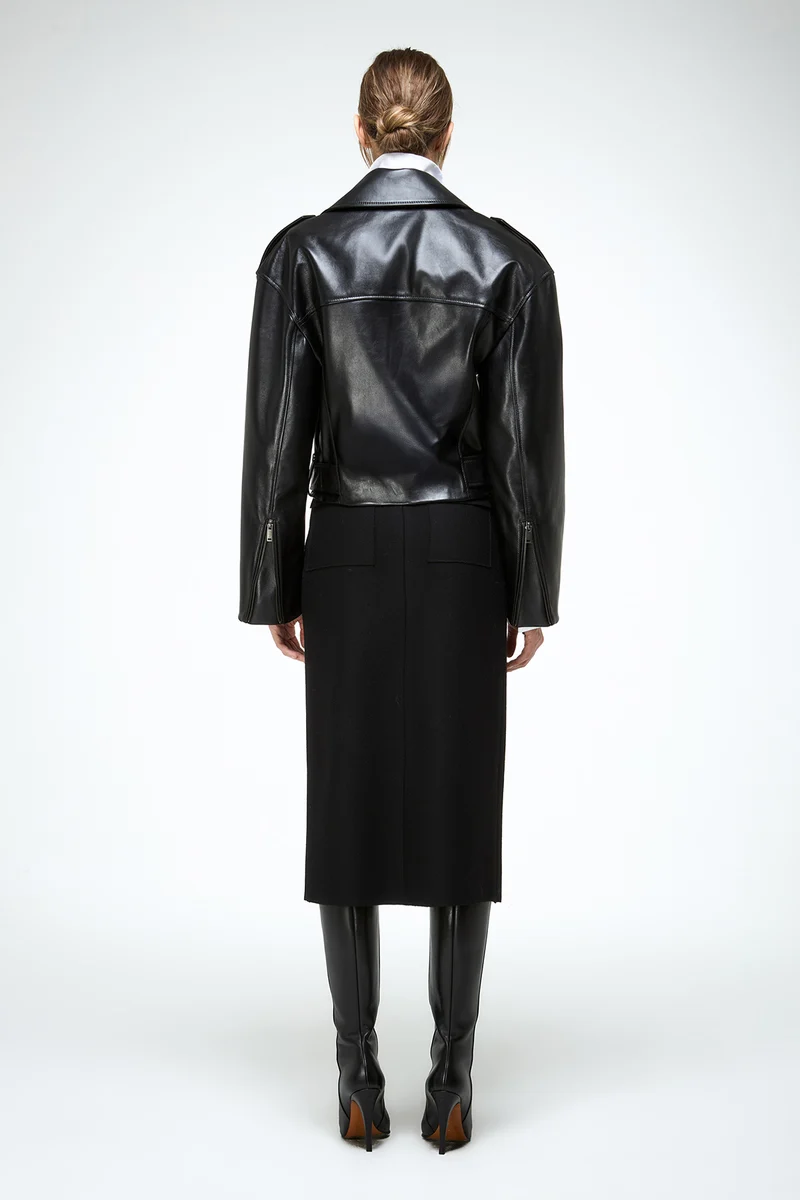Anya - Schwarze Lederjacke