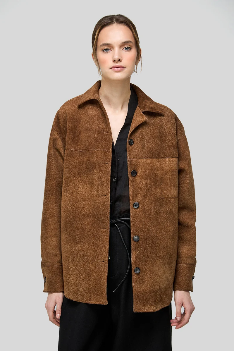 Nora – Kamel Lederjacke