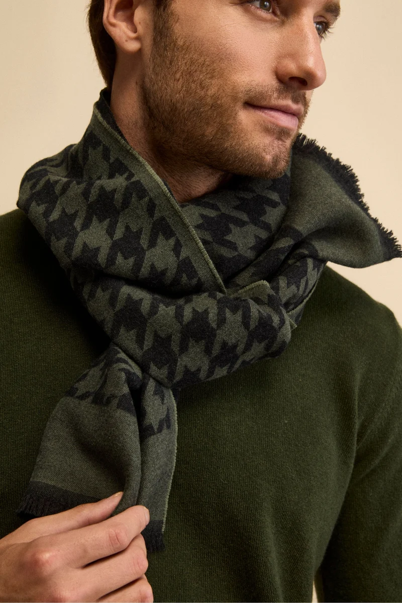 Sciarpa Jacquard in Lana Vergine - P/P VERDE