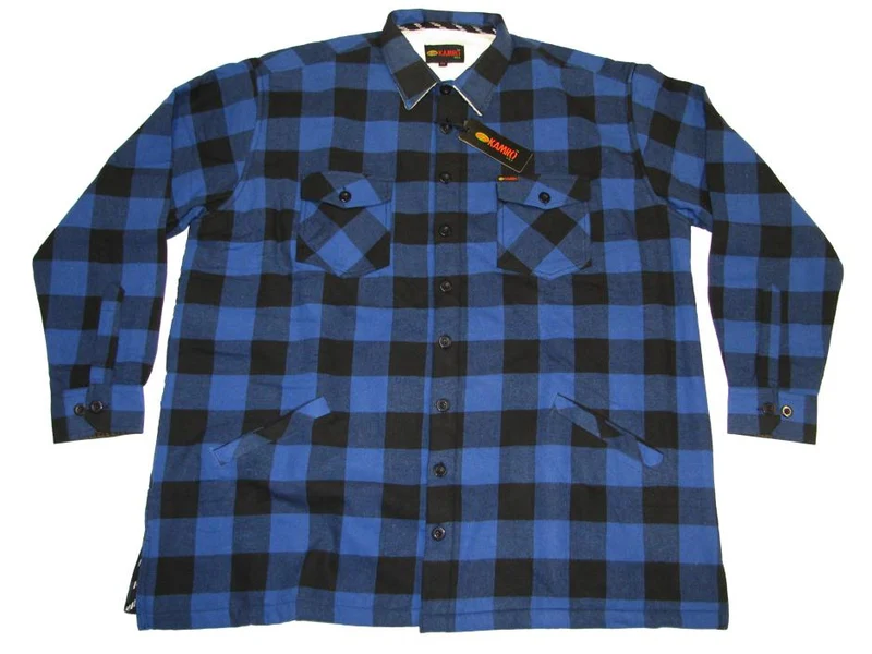 Kamro Holzfäller-ArbeitsJacke Herren Übergröße, 4XL-10XL, Royal